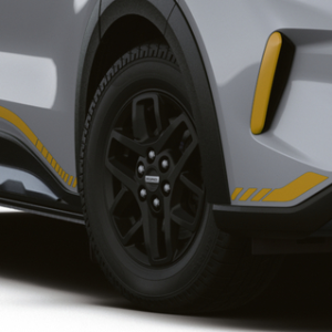 Platišče iz lahke zlitine 16" s 6 kraki, črn